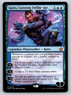 Kaito, Cunning Infiltrator 44 Mythic Foundations Magic: The Gathering Near Mint - Image 1