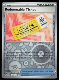 Redeemable Ticket 156/159 Uncommon Journey Together Pokemon Reverse Holo NM - Image 1