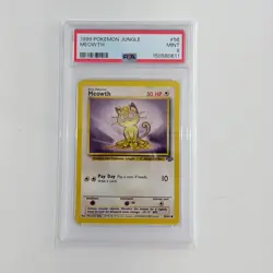 Meowth 56/64 PSA 9 Jungle Set Pokemon Card Mint - Image 1