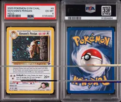 Pokemon TCG Giovanni's Persian 8/132 Gym Challenge Holo Rare Unlimited PSA 6 - Image 3