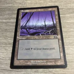 Urza Basic Land Magic The Gathering TCG, Swamp, Urza's Saga 340 Art - Image 1
