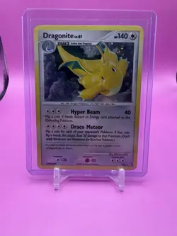 🌀SWIRL 🌀 Dragonite LV 61 2/146 Legends Awakened Holo Rare Pokemon TCG DPBP#180 - Image 1
