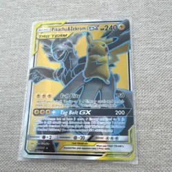 Pikachu & Zekrom GX 162/181 SM-Team Up TAG TEAM Full Art Holo Ultra Rare EN - Image 1