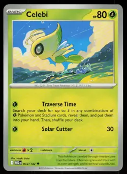 Celebi 012/132 Uncommon Mega Evolution Pokemon Near Mint - Image 1
