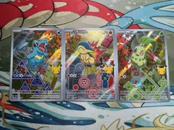 Pokemon First Partner Illustration Collection Series 2 Johto Gen 2 Set NM+ - Image 1