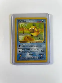 Vintage Pokemon TCG Fossil Psyduck Common 53/62 Basic 50 HP Regular - Image 1
