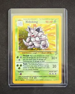 Nidoking 11/130 Holo Rare - Base Set 2 - Pokemon TCG - LP - Image 1