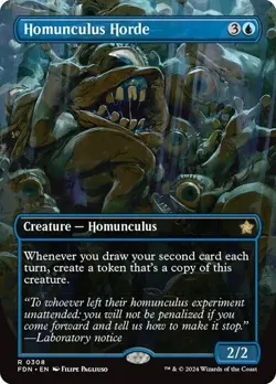 Homunculus Horde (Borderless) 308 Non-Foil NM MTG Foundations Magic - Image 1