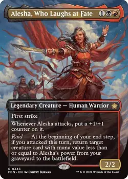 Alesha, Who Laughs at Fate (Borderless) 343 Non-Foil NM MTG Foundations Magic - Image 1
