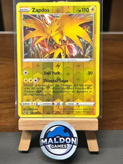 Zapdos 048/185 Vivid Voltage Holo Rare NM 2020 Reverse Holo - Image 1