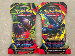 Pokemon TCG 2x Phantasmal Flames ME - Sleeved Booster Pack [New Sealed][2 Packs] - Image 1