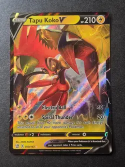 Tapu Koko V 050/163 NM Battle Styles Holo V Rare Pokemon - Image 1
