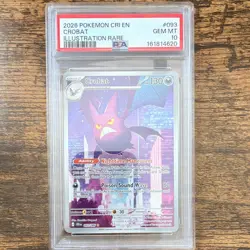 2026 Pokemon TCG Chaos Rising - Crobat #093 Illustration Rare PSA 10 Gem Mint - Image 1
