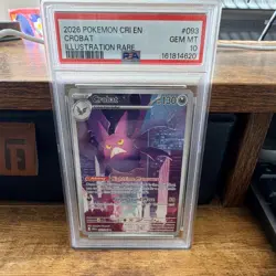 2026 Pokemon TCG Chaos Rising - Crobat #093 Illustration Rare PSA 10 Gem Mint - Image 3