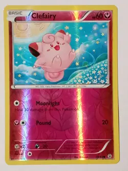 POKEMON CLEFAIRY REVERSE HOLO 50/83 LIGHT PLAY 2016 - Image 1