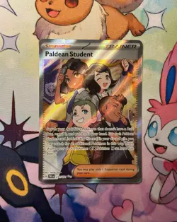 Paldean Student Full Art 231/091 - Pokemon Paldean Fates - NM - Image 1