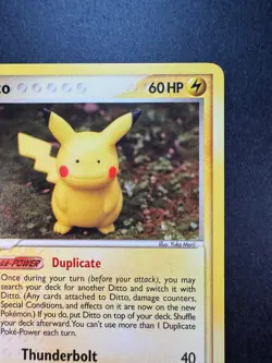 2005 Pokemon Ditto (Pikachu) 39/113 Delta Species Non-Holo Regular - Image 3
