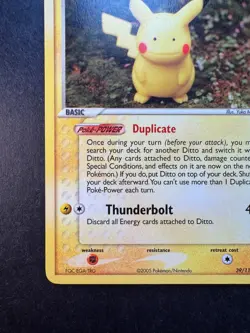 2005 Pokemon Ditto (Pikachu) 39/113 Delta Species Non-Holo Regular - Image 4