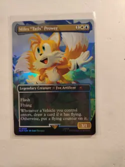 Miles "Tails" Prower ( Rainbow Foil ) Secret Lair x Sonic - Magic The Gathering - Image 3