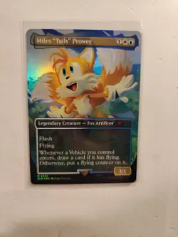 Miles "Tails" Prower ( Rainbow Foil ) Secret Lair x Sonic - Magic The Gathering - Image 4