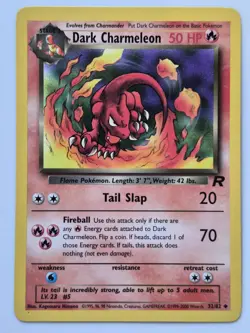 Pokemon Dark Charmeleon 32/82 Team Rocket Unlimited Non-Holo NM - Image 1