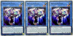 3 x ROTD-EN036 Megalith Phul - Common 1st Edition LP/NM YuGiOh Cards - Image 1