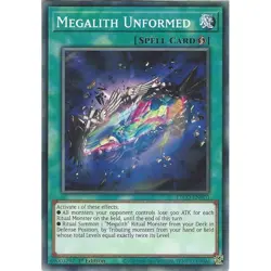 Megalith Unformed Yu-Gi-Oh! ETCO-EN070 1st Common x3 PLAYSET - Image 1