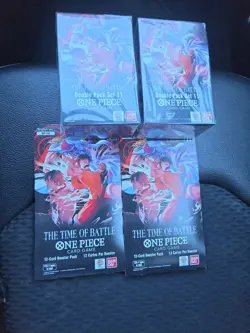 One Piece TCG: The Time Of Battle OP-16 Double Pack Set Lot Of 4 2 Of Each - Image 2