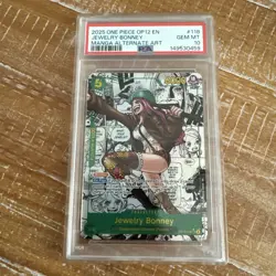 2025 One Piece Jewelry Bonney OP12-118 Manga Alt Art Legacy of the Master PSA 10 - Image 2