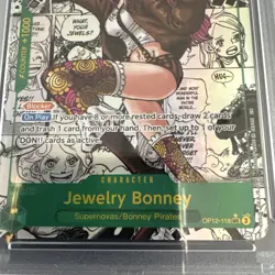 2025 One Piece Jewelry Bonney OP12-118 Manga Alt Art Legacy of the Master PSA 10 - Image 5
