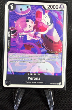 Perona OP15-090 Release Event Gold Stamp Promo One Piece CCG English NM - Image 1