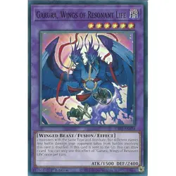 RA02-EN024 Garura, Wings of Resonant Life : Super Rare 1st Edition YuGiOh Card - Image 1