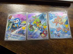 Pokemon TCG First Partner Illustration Collection Series 1 Gen 4 Sinnoh Starters - Image 1