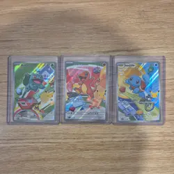 Pokemon TCG First Partner Illustration Collection Series 1 Kanto GEN 1 Starters - Image 1