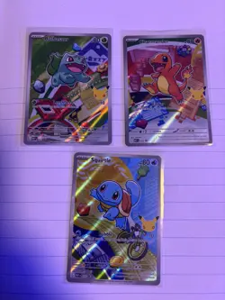 Pokemon TCG First Partner Illustration Collection Series 1 Kanto GEN 1 Starters - Image 2