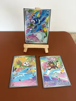 Pokemon TCG First Partner Illustration Collection Series 1 Gen 7 Starters Set - Image 1