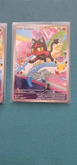 Pokemon TCG First Partner Illustration Collection Series 1 Gen 7 Starters Set - Image 3