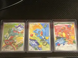 Pokemon TCG First Partner Illustration Collection Series 1 Kanto GEN 1 Starters - Image 1