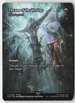 MTG - Thrum of the Vestige - Lightning Bolt (Showcase) U FINAL FANTASY: Through - Image 1