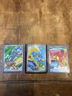 Pokemon TCG First Partner Illustration Collection Series 1 Kanto GEN 1 Starters - Image 1