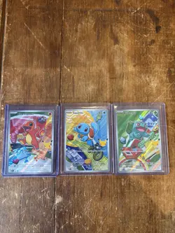 Pokemon TCG First Partner Illustration Collection Series 1 Kanto GEN 1 Starters - Image 1