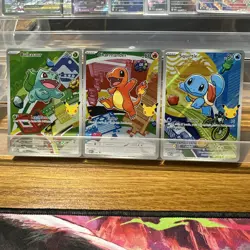 Pokemon TCG First Partner Illustration Collection Series 1 Kanto GEN 1 Starters - Image 1
