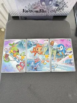 Pokemon TCG First Partner Illustration Collection Series 1 Gen 4 Starters set - Image 1