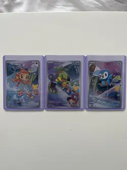 Pokemon TCG First Partner Illustration Collection Series 1 Gen 4 Starters set - Image 1