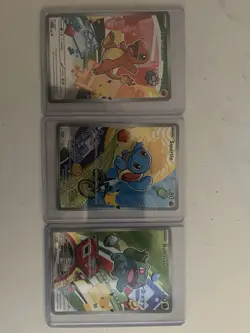 Pokemon TCG First Partner Illustration Collection Series 1 Kanto GEN 1 Starters - Image 1