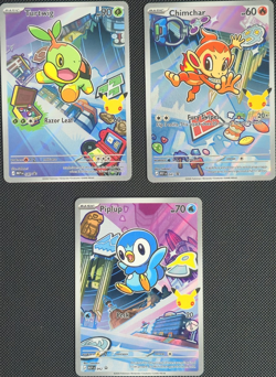 Pokemon TCG First Partner Illustration Collection Series 1 Gen 4 Starters MINT - Image 1