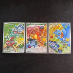 Pokemon TCG First Partner Illustration Collection Series 1 Kanto GEN 1 Starters - Image 1