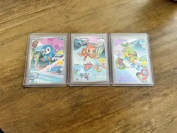 Pokemon TCG First Partner Illustration Collection Series 1 Gen 4 Starters set - Image 1