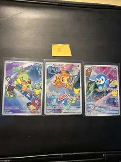 Pokemon TCG First Partner Illustration Collection Series 1 Gen 4 Starters set - Image 1