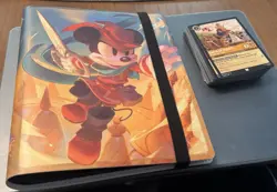 Lorcana 130 Card Set-Filled 80 card Lorcana Binder + Stack of 50 Extra Cards - Image 1